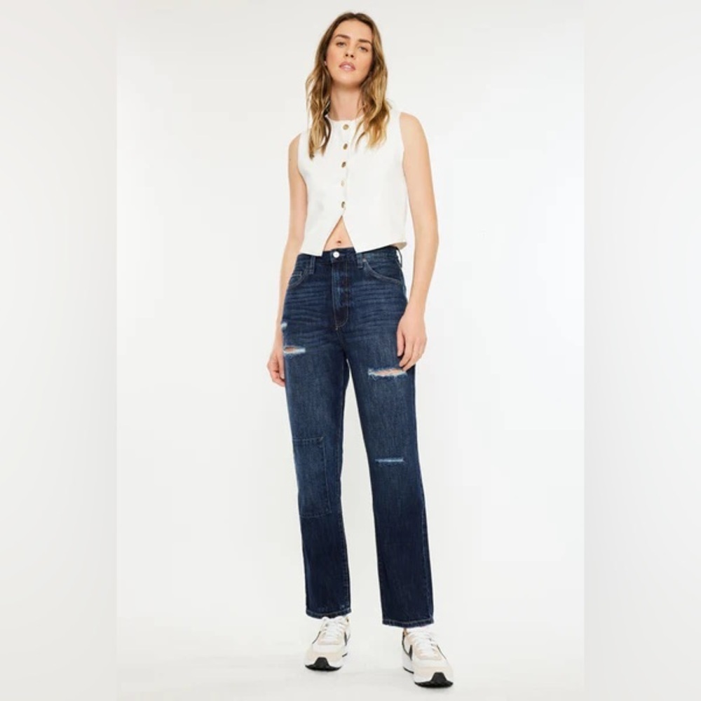 Kancan Ultra High Rise 90's Boyfriend Jeans 30